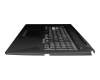 Keyboard incl. topcase DE (german) black/transparent/black with backlight original suitable for Asus TUF Gaming A17 FA706IU
