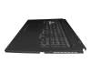 Keyboard incl. topcase DE (german) black/transparent/black with backlight original suitable for Asus TUF Gaming A17 FA706IU