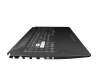 Keyboard incl. topcase DE (german) black/transparent/black with backlight original suitable for Asus TUF Gaming A17 FA706QR