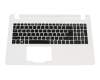 Keyboard incl. topcase DE (german) black/white original suitable for Acer Aspire ES1-572
