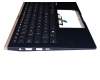 Keyboard incl. topcase DE (german) blue/blue with backlight original suitable for Asus ZenBook 14 UX433FLC