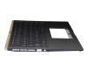 Keyboard incl. topcase DE (german) blue/blue with backlight original suitable for Asus ZenBook 15 UX533FAC
