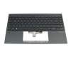 Keyboard incl. topcase DE (german) dark grey/grey with backlight original suitable for Asus ZenBook Pro 14 UM425QA