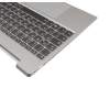 Keyboard incl. topcase DE (german) dark grey/grey with backlight original suitable for Lenovo IdeaPad S340-15API (81NC)