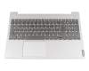 Keyboard incl. topcase DE (german) dark grey/grey with backlight original suitable for Lenovo IdeaPad S340-15IWL (81N8)