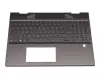 Keyboard incl. topcase DE (german) grey/anthracite with backlight original suitable for HP Envy x360 15-ds0000