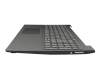 Keyboard incl. topcase DE (german) grey/black (rough) original suitable for Lenovo IdeaPad S145-15IGM (81MX)