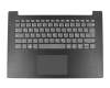 Keyboard incl. topcase DE (german) grey/black fluted original suitable for Lenovo IdeaPad 130-14IKB (81H6)