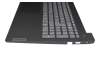 Keyboard incl. topcase DE (german) grey/black original suitable for Lenovo V15 G2-ITL (82KB)
