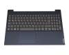 Keyboard incl. topcase DE (german) grey/blue original suitable for Lenovo IdeaPad S340-15IIL (81VW)