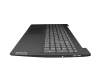 Keyboard incl. topcase DE (german) grey/grey original suitable for Lenovo IdeaPad 3-15IGL05 (82BU)