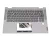Keyboard incl. topcase DE (german) grey/grey original suitable for Lenovo IdeaPad Flex 5-14ARE05 (82DF)