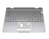 Keyboard incl. topcase DE (german) grey/grey original suitable for Medion Akoya E4271 (YM14GR)