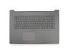 Keyboard incl. topcase DE (german) grey/grey suitable for Lenovo IdeaPad 330-17IKB (81DM)