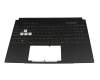 Keyboard incl. topcase DE (german) grey/grey with backlight (1ZONE RGB) original suitable for Asus TUF Gaming A15 FA507RM