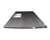 Keyboard incl. topcase DE (german) grey/grey with backlight original suitable for Acer Aspire 5 (A515-57)