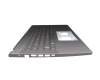Keyboard incl. topcase DE (german) grey/grey with backlight original suitable for Acer Aspire 5 (A515-57G)