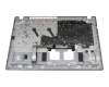 Keyboard incl. topcase DE (german) grey/grey with backlight original suitable for Acer Aspire 5 (A517-53G)