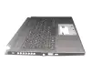 Keyboard incl. topcase DE (german) grey/grey with backlight original suitable for Acer Predator Triton 300SE (PT314-51S)