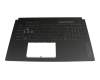 Keyboard incl. topcase DE (german) grey/grey with backlight original suitable for Asus TUF Gaming A17 FA707XU