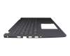Keyboard incl. topcase DE (german) grey/grey with backlight original suitable for Dell Inspiron 15 (3501)