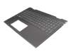 Keyboard incl. topcase DE (german) grey/grey with backlight original suitable for HP Envy x360 15-cp0800