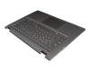 Keyboard incl. topcase DE (german) grey/grey with backlight original suitable for Lenovo Flex 6-14IKB (81EM)