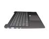 Keyboard incl. topcase DE (german) grey/grey with backlight original suitable for Lenovo IdeaPad 5 Pro-14ACN6 (82L7)