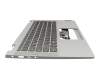 Keyboard incl. topcase DE (german) grey/grey with backlight original suitable for Lenovo IdeaPad Flex 5-14ARE05 (82DF)