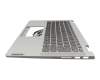 Keyboard incl. topcase DE (german) grey/grey with backlight original suitable for Lenovo IdeaPad Flex 5-14ARE05 (82DF)
