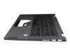 Keyboard incl. topcase DE (german) grey/grey with backlight original suitable for Lenovo IdeaPad Flex 5-14IIL05 (81WS/81X1)