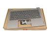 Keyboard incl. topcase DE (german) grey/grey with backlight original suitable for Lenovo ThinkBook 13s G2 ITL (20V9)