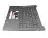 Keyboard incl. topcase DE (german) grey/grey with backlight original suitable for Lenovo ThinkBook 13x ITG (20WJ)