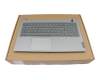 Keyboard incl. topcase DE (german) grey/grey with backlight original suitable for Lenovo ThinkBook 15 G2 ARE (20VG)