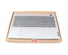 Keyboard incl. topcase DE (german) grey/grey with backlight original suitable for Lenovo ThinkBook 15 G2 ARE (20VG)