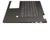Keyboard incl. topcase DE (german) grey/grey with backlight original suitable for Lenovo Yoga 730-15IWL (81JS)