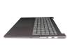Keyboard incl. topcase DE (german) grey/grey with backlight original suitable for Lenovo Yoga Pro 9 16IAH10 (83L0)