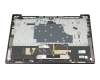 Keyboard incl. topcase DE (german) grey/grey with backlight original suitable for Lenovo Yoga S740-14IIL (81RS)