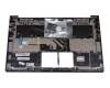 Keyboard incl. topcase DE (german) grey/grey with backlight original suitable for Lenovo Yoga Slim 7-14ARE05 (82A2)