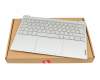 Keyboard incl. topcase DE (german) grey/grey with backlight original suitable for Lenovo Yoga Slim 7 Carbon 13IAP7 (82U9)