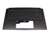 Keyboard incl. topcase DE (german) grey/grey with backlight original suitable for MSI Prestige 15 A10M/A10RC/A10SC (MS-16S3)