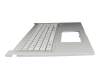 Keyboard incl. topcase DE (german) grey/silver original suitable for Asus F1704VA