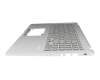 Keyboard incl. topcase DE (german) grey/silver original suitable for Asus F515JP