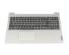 Keyboard incl. topcase DE (german) grey/silver original suitable for Lenovo IdeaPad 3-15ADA05 (81W1)