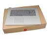 Keyboard incl. topcase DE (german) grey/silver original suitable for Lenovo IdeaPad 320-17AST (80XW)