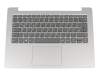 Keyboard incl. topcase DE (german) grey/silver original suitable for Lenovo IdeaPad 330S-14AST (81F8)