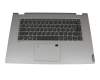Keyboard incl. topcase DE (german) grey/silver original suitable for Lenovo IdeaPad Flex-15IWL (81SR)