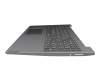 Keyboard incl. topcase DE (german) grey/silver original suitable for Lenovo IdeaPad S145-15API (81UT)