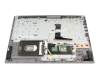 Keyboard incl. topcase DE (german) grey/silver suitable for Lenovo IdeaPad L340-17IWL (81M0)
