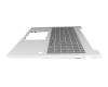 Keyboard incl. topcase DE (german) grey/silver with backlight original suitable for HP ProBook 460 G11